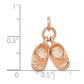 3-D Moveable Baby Shoes Charm - WBC