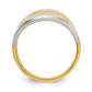 & Rhodium Fancy Dome Ring - WBC