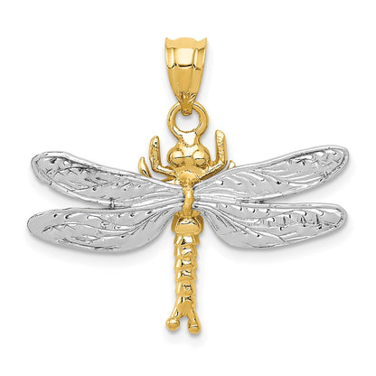 Two-tone Dragonfly Pendant - WBC