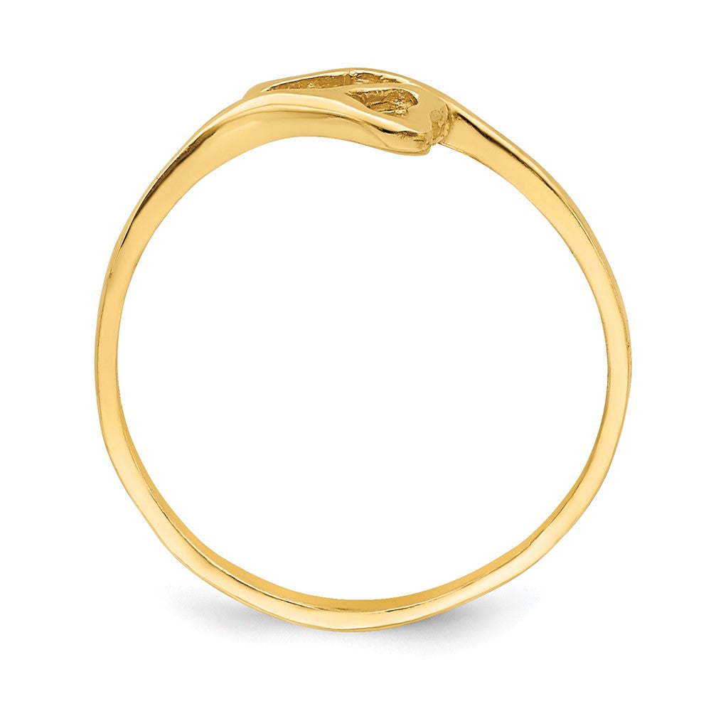 Double Heart Baby / Childs Bypass Ring - WBC