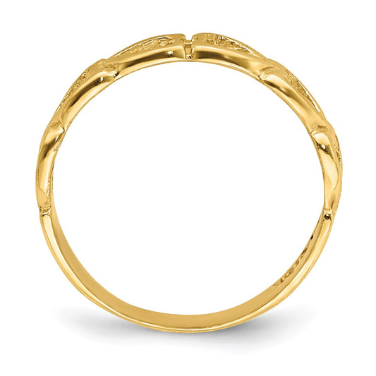 Open Hearts Baby / Childs Ring - WBC