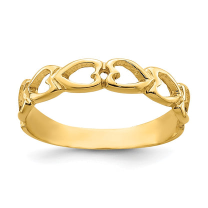 Open Hearts Baby / Childs Ring - WBC