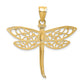 Diamond-cut Dragonfly Pendant - WBC
