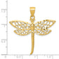 Diamond-cut Dragonfly Pendant - WBC
