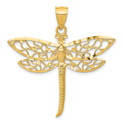 Diamond-cut Dragonfly Pendant - WBC