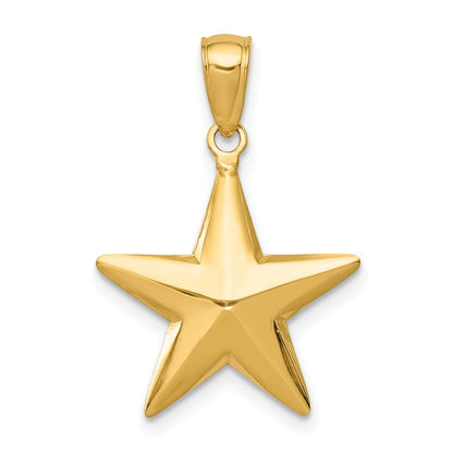 Polished 3-D Star Pendant - WBC