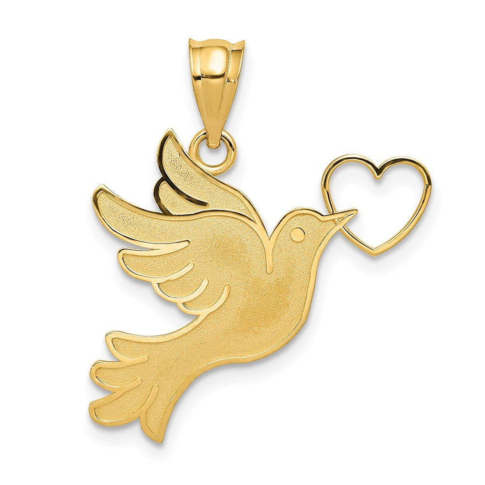 Dove with Heart Pendant - WBC