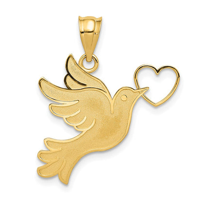 Dove with Heart Pendant - WBC