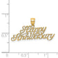 Polished HAPPY ANNIVERSARY Charm - WBC