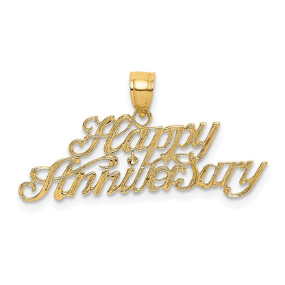 Polished HAPPY ANNIVERSARY Charm - WBC