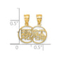 2-Piece Break-apart Cut-out BEST FRIEND Charm - WBC