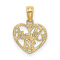 SWEET 16 in Heart Charm - WBC