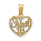 SWEET 16 in Heart Charm - WBC