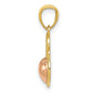 Two-tone SWEET 16 Heart Pendant - WBC