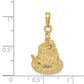 Slice of Cake with Candle HAPPY BIRTHDAY Pendant - WBC
