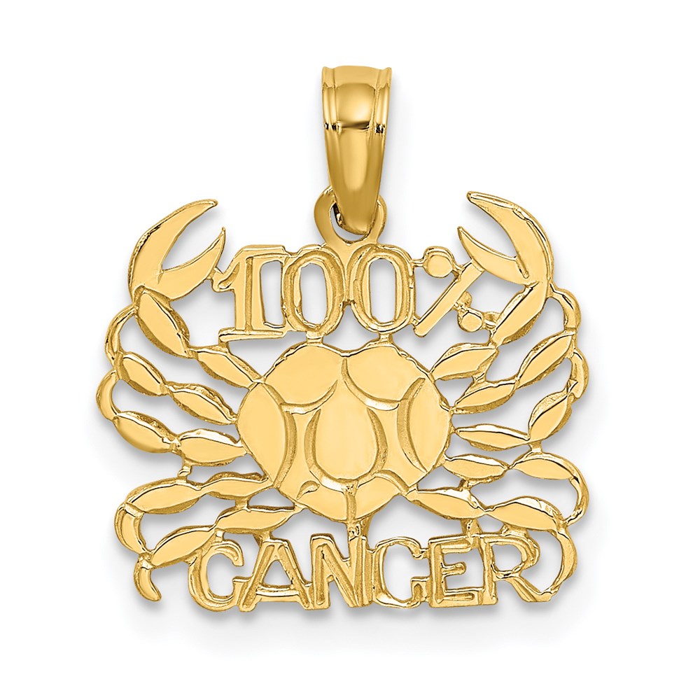 100% CANCER Zodiac Charm - WBC