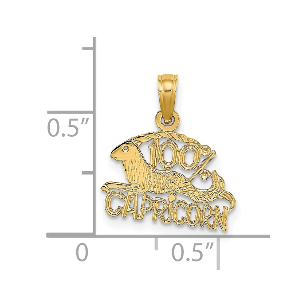 100% CAPRICORN Zodiac Charm - WBC