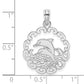 Cut-out Jumping Dolphins Pendant - WBC