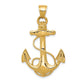 Large 2-D Anchor with Rope Pendant - WBC