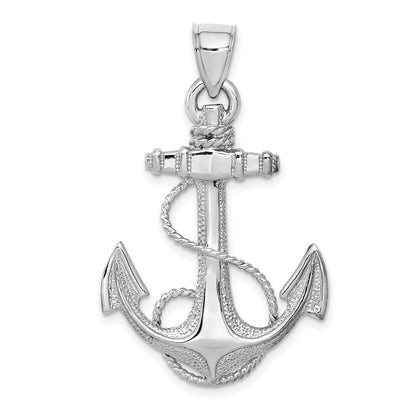 Large Anchor with Rope Pendant - WBC