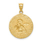 Brushed Angel Round Pendant - WBC