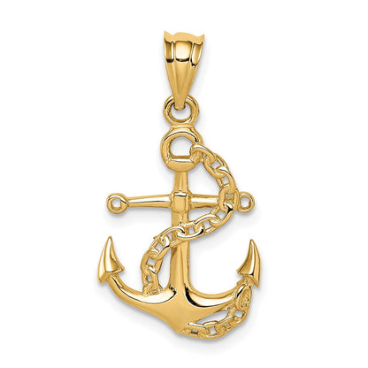 Polished Anchor and Chain Pendant - WBC