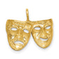 Polished Comedy/Tragedy Theater Masks Pendant - WBC