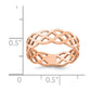 Polished Woven Celtic Knot Band - WBC
