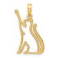 Polished Cat Reaching Pendant - WBC