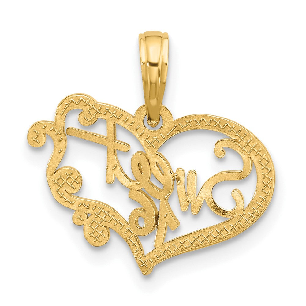 Fancy SWEET 16 in Heart Charm - WBC