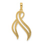 Polished Awareness Ribbon Pendant - WBC