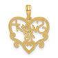 SWEET 16 in Heart Charm - WBC