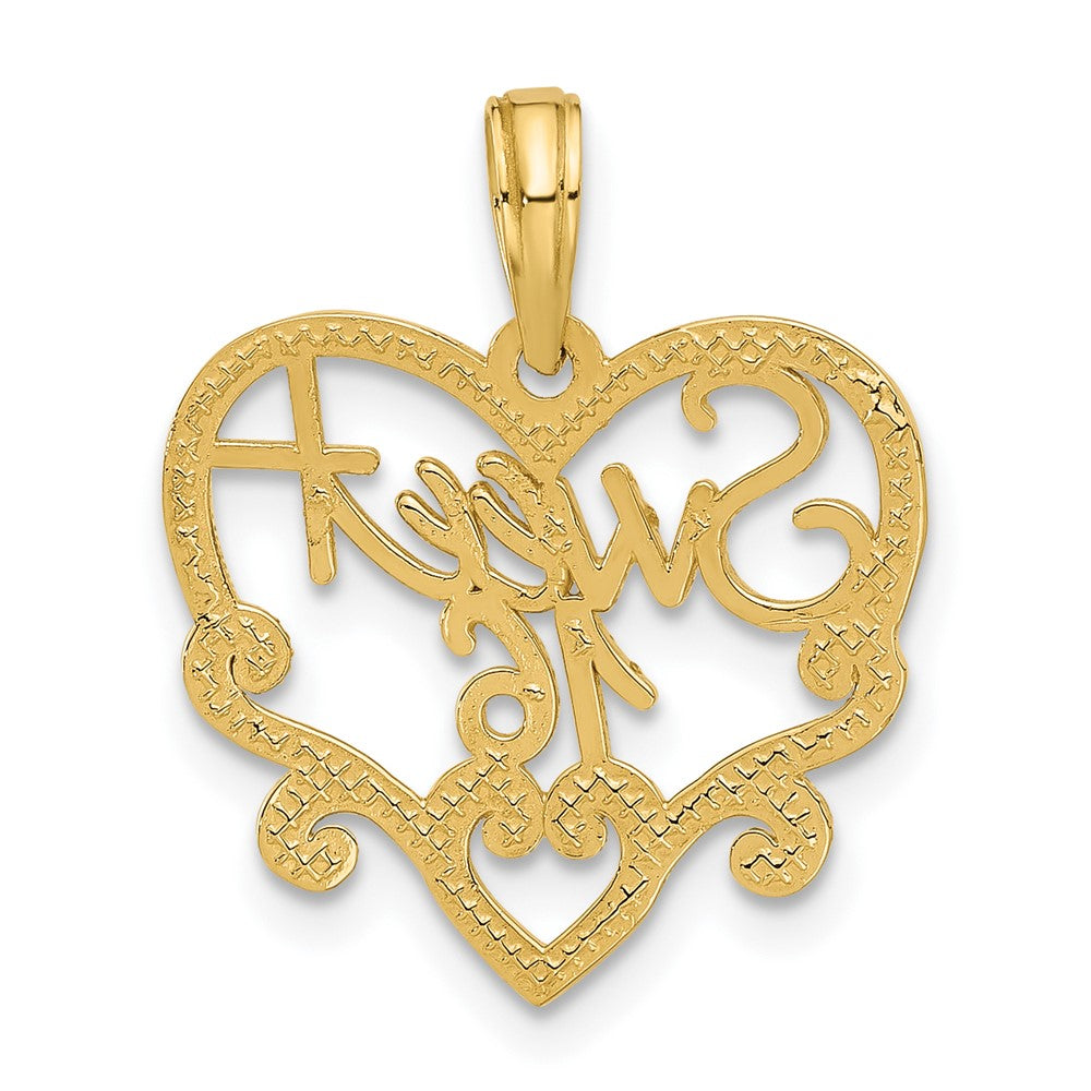 SWEET 16 in Heart Charm - WBC
