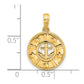 Polished Anchor and Stars Charm - WBC