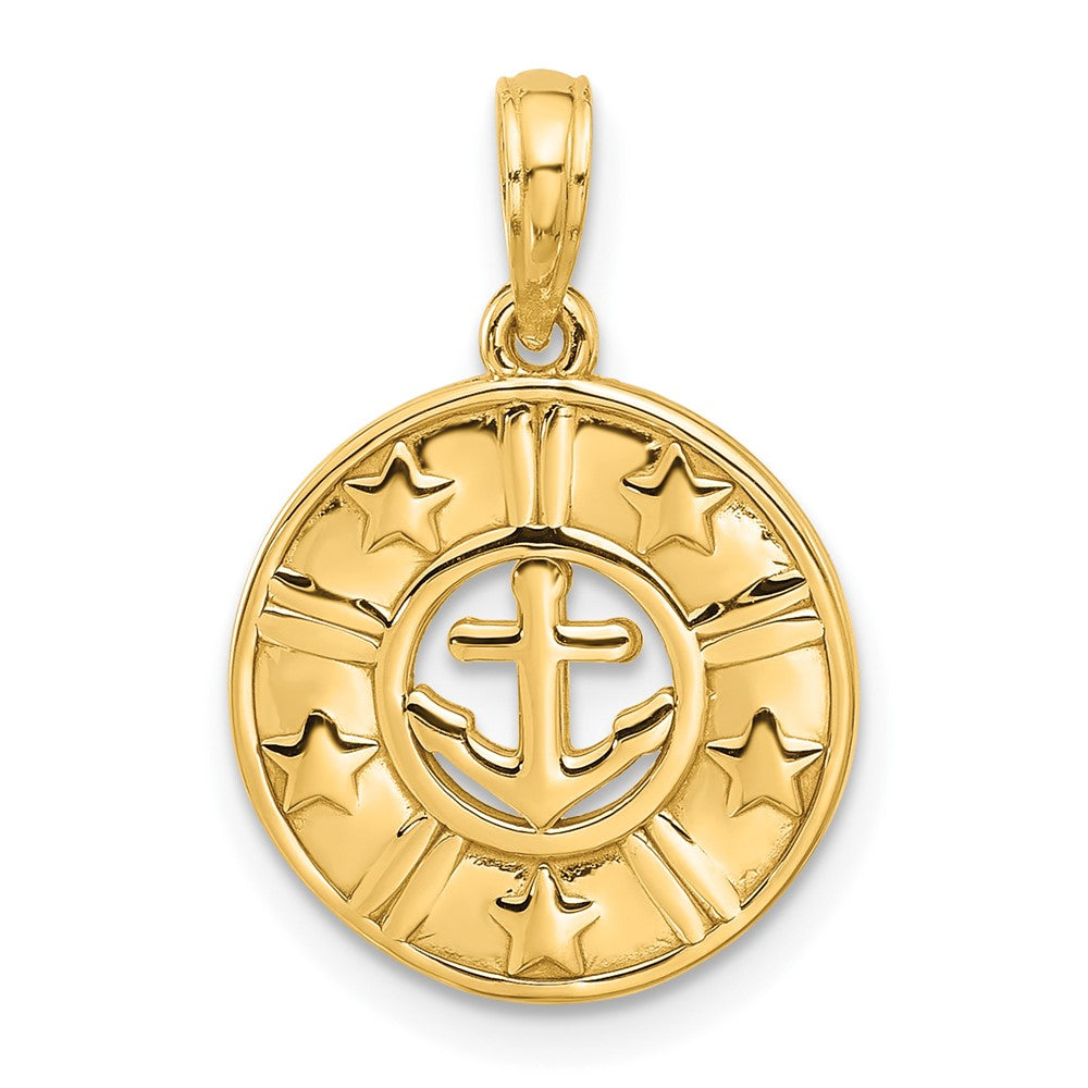 Polished Anchor and Stars Charm - WBC