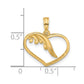 Polished Fancy Wing and Heart Charm - WBC