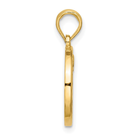 Polished Round Aries Pendant - WBC