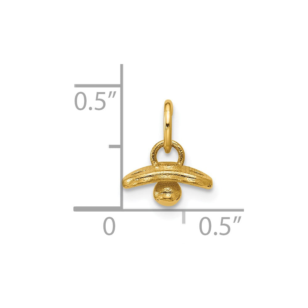 Polished Baby Pacifier Pendant - WBC