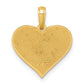 Polished Grooved Heart Pendant - WBC