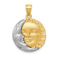 Two-tone Sun and Moon Charm - WBC