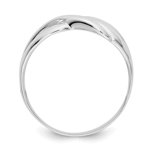 Polished X Dome Ring - WBC