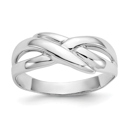 Polished X Dome Ring - WBC
