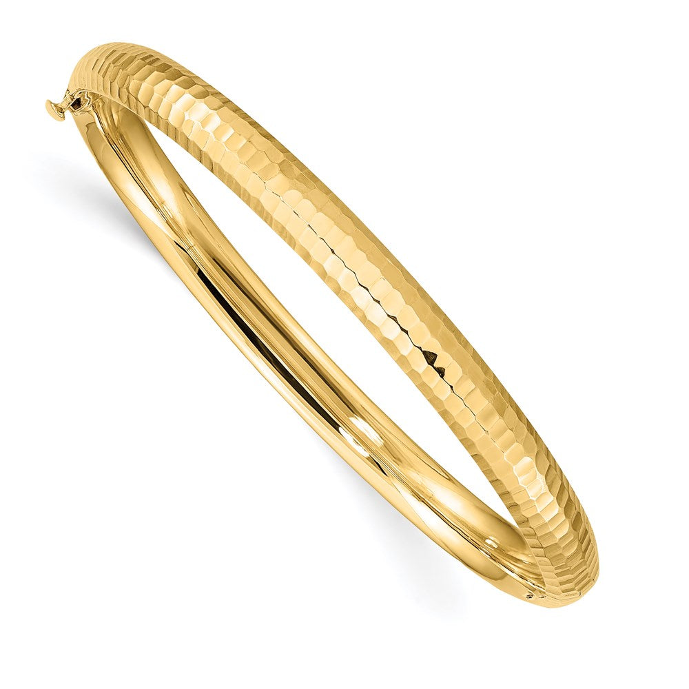 3/16 Hammered Hinged Childrens Bangle - WBC