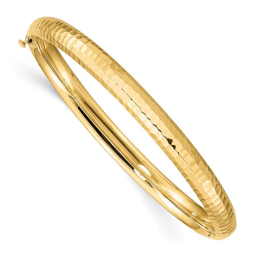 3/16 Hammered Hinged Childrens Bangle - WBC