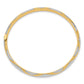 and Rhodium 3/16 Criss-Cross Hinged Childrens Bangle - WBC