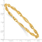 Polished and Twisted Hinged Oval Bangle Bracelet - WBC