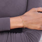 Two-Tone Polished Diamond-cut Round and Square Beaded Bracelet with Extension - WBC