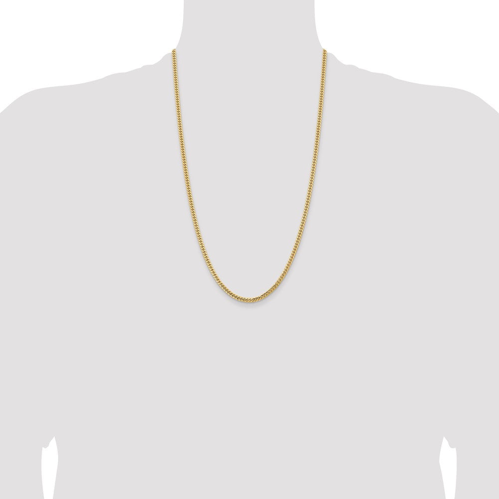 Solid Miami Cuban Link with Lobster Clasp Chain - WBC