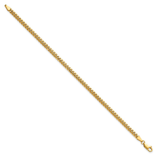Solid Miami Cuban Link with Lobster Clasp Bracelet - WBC