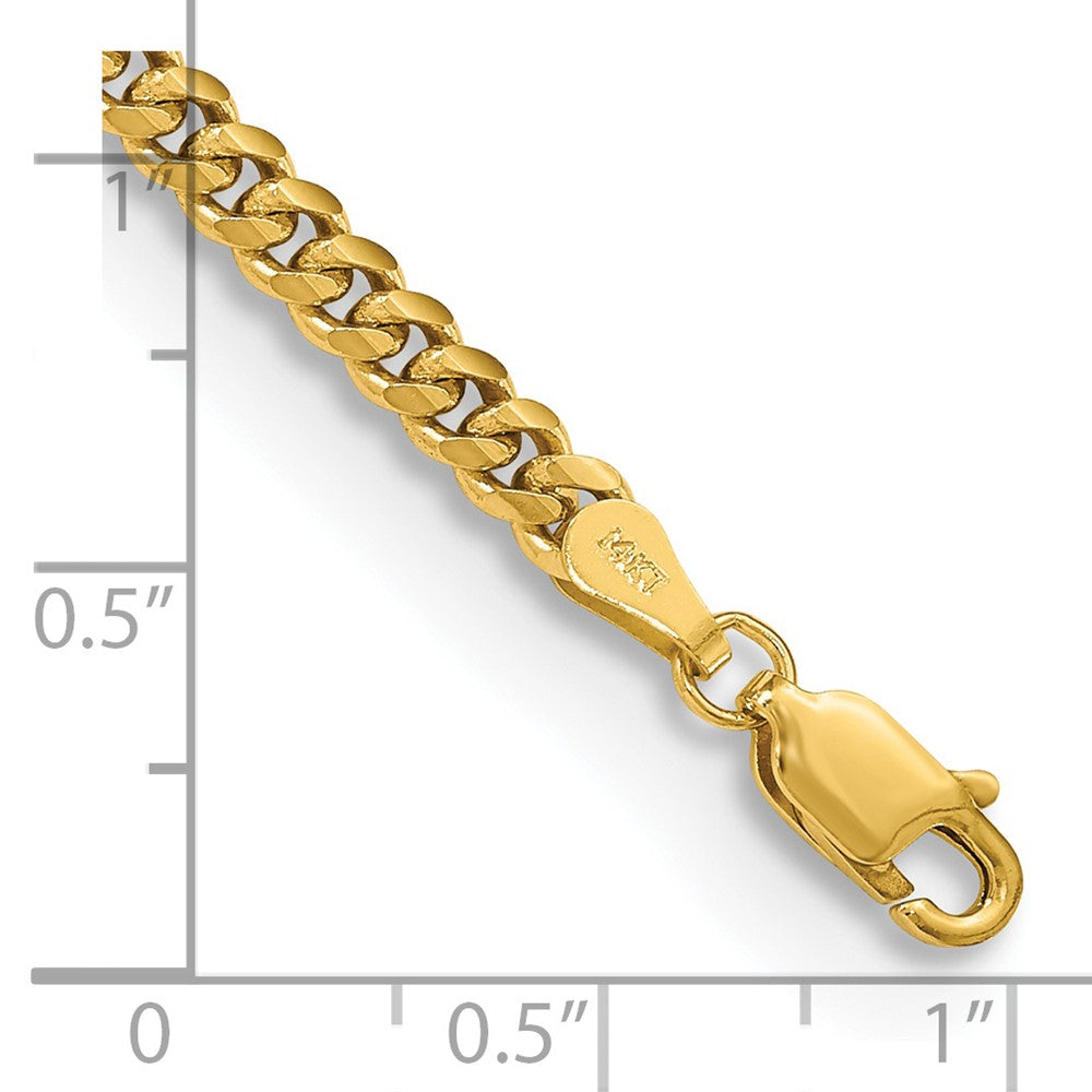 Solid Miami Cuban Link with Lobster Clasp Bracelet - WBC